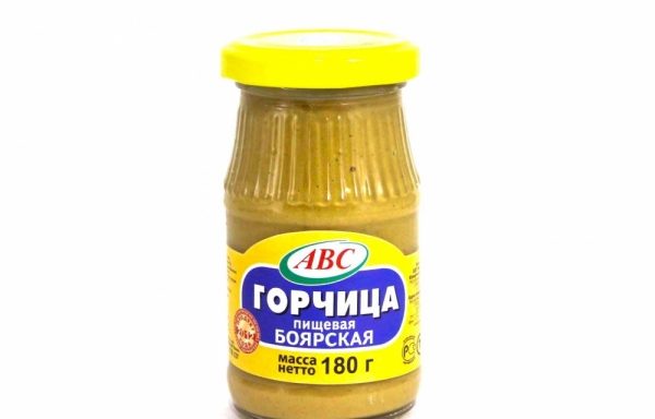 Горчица Боярская АВС ст/бан., 160г новая