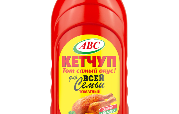 Кетчуп Для всей семьи томатный АВС пласт/бут, 500г