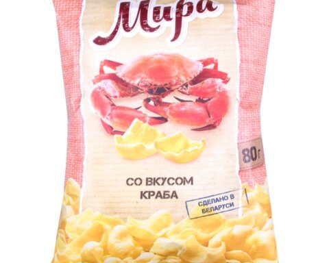 Снэки картофельные МИРА со вкусом краба 80 г