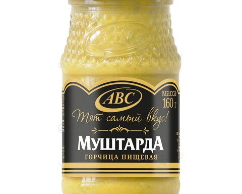Горчица Муштарда АВС ст/бан., 160г новая