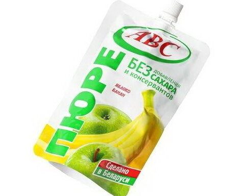 Пюре яблочно-банановое 200г дойпак.