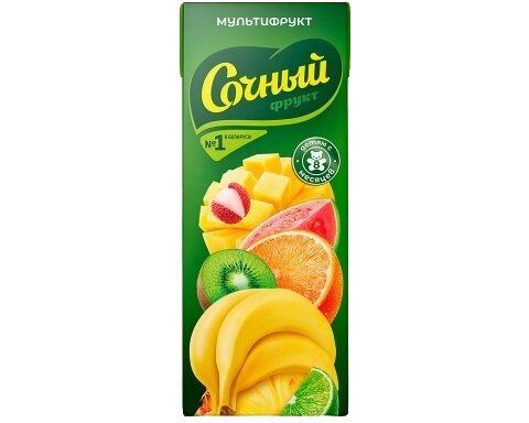 Сочный ДП 0,2 л Мультифрукт нектар
